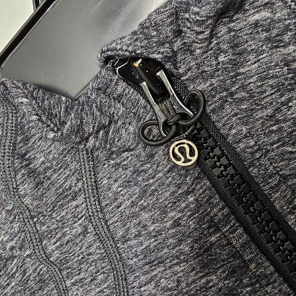 Lululemon Lightly Define Jacket Light Gray Black … - image 3